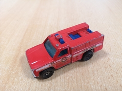 HOT WHEELS RED LINE FIREFIGHTER EMERGENCY RESCUE FIRST AID 1974