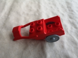 LEGO DUPLO VOZÍK DO ZÁPŘAHU PRO KONÍKA ČERVENÉ