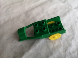 LEGO DUPLO VOZÍK DO ZÁPŘAHU PRO KONÍKA  ZELENÉ