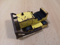 VINTAGE TIN TOY BULLDOZER MADE IN JAPAN