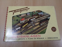 FLEISCHMAN GLEISANLAGEN H0 1957 NÁVOD PLÁNY KOLEJIŠTĚ H0