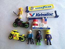 PLAYMOBIL FIGURKY PANÁČCI SUPERBIKE MOTORKA MIX