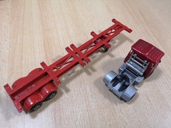 MATCHBOX SUPER KINGS SCAMMELL TRACTOR K-17 TRAILER GENTRANSCO 1973 ENGLAND