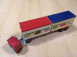 MATCHBOX SUPER KINGS SCAMMELL TRACTOR K-17 TRAILER GENTRANSCO 1973 ENGLAND