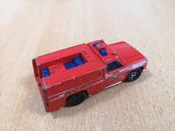 HOT WHEELS RED LINE FIREFIGHTER EMERGENCY RESCUE FIRST AID 1974