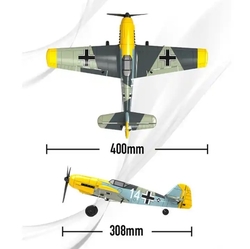 VOLANTEX RC MODEL LETADLO MESSERSCHMITT BF109 EPP PĚNA 2.4G, 6ti osé řízení